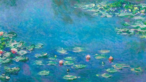 Monet Wallpaper, Vintage Desktop Wallpapers, Mac Backgrounds, Macbook Air Wallpaper, Claude Monet Water Lilies, Monet Water Lilies, Desktop Wallpaper Art, Monet Paintings, Cute Desktop Wallpaper