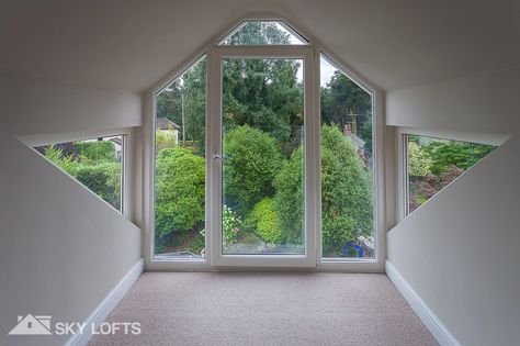 Juliette Balcony Bedroom, Juliette Balcony, Glass Balcony, Balcony Bedroom, County House, Loft Conversion, Gorgeous Glass, Contemporary Home Decor, West London