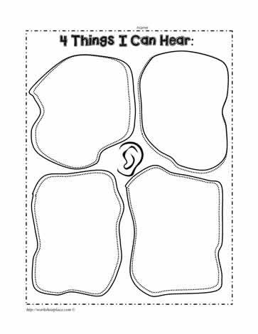 Sight Sense Preschool Craft, Sight Sense Activities Preschool, Sense Of Sight Worksheet, Sense Of Sight Activities Preschool, 5 Senses Craft, Free Music Theory Worksheets, 5 Senses Worksheet, Five Senses Preschool, 5 Senses Activities