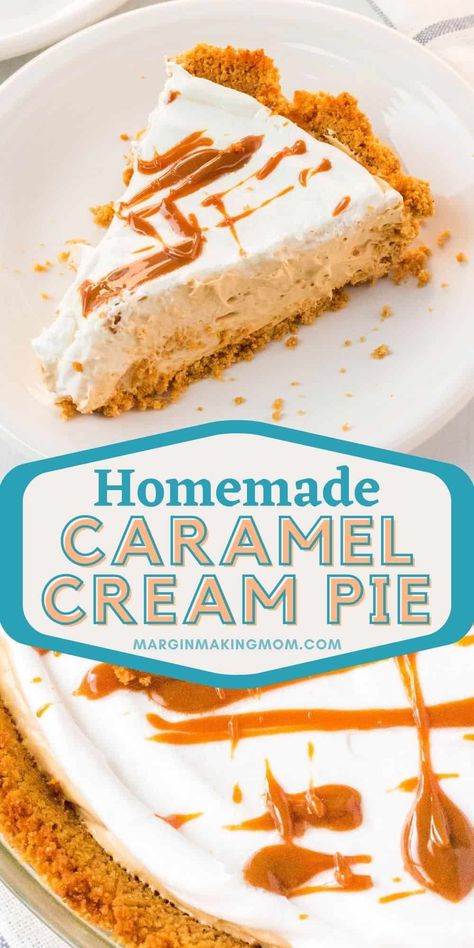 Carmel Cream Pie Recipe, Caramel Cream Pie Recipe, Creamy Caramel Custard Pie, Cream Pie Filling Recipes, Cream Cheese Pies, Carmel Pie, Caramel Cream Pie, Amazing Pies, Caramel Pie Recipe