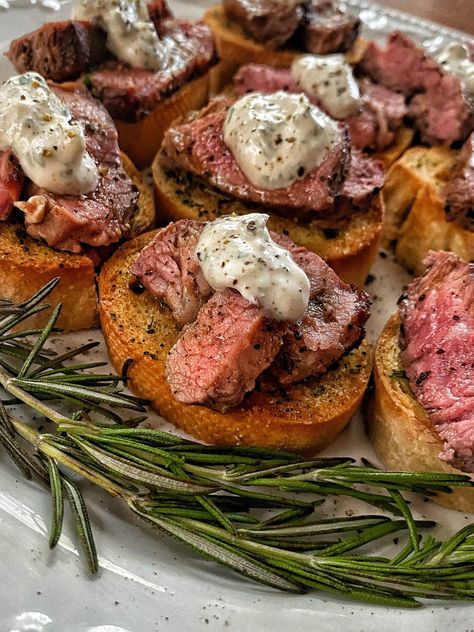 Garlic Bread Steak Bites, Tipsy Housewife Recipes, Housewife Recipes, The Tipsy Housewife, Tipsy Housewife, Breaded Steak, Horseradish Cream, Steak Bites, Holiday Appetizers