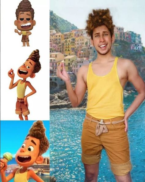 Luca Costume, Italian Costume, Goodbye Party, Lucas Movie, Disney Inspired Outfits, Water Party, Disney Cosplay, Boat Party, Family Costumes