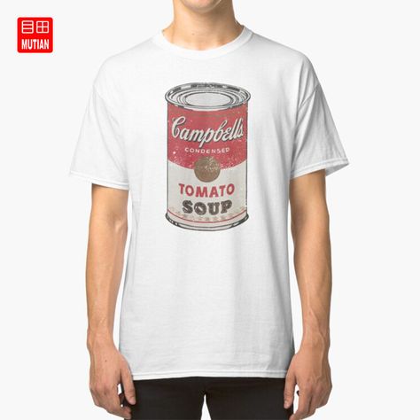 andy warhol campbell soup t shirt Check more at https://homehemi.com/product/andy-warhol-campbell-soup-t-shirt-824/ Graffiti Graphic, Condensed Tomato Soup, Campbell Soup, Tshirt Men, Jean Michel, Tomato Soup, Measurement Chart, Andy Warhol, Unisex Style