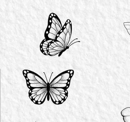 Butterfly Tattoo Side View, Minimal Butterfly Tattoo Design, Latvju Raksti, Arrow Tattoos For Women, Borboleta Tattoo, Minimal Tattoo Designs, Minimal Tattoo Ideas, Lion Art Tattoo, Butterfly Tattoo Stencil