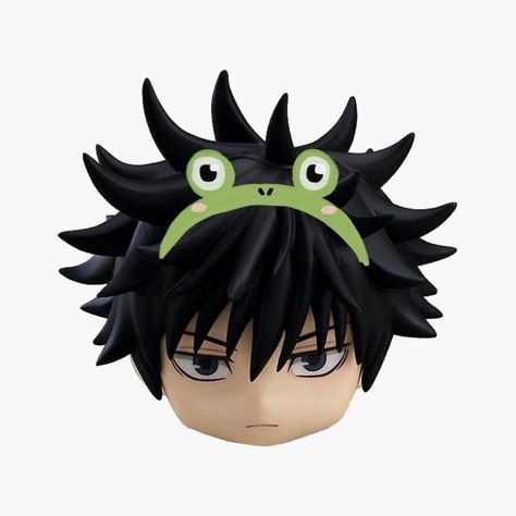 Megumi Nendoroid, Frog Headband, Fushiguro Megumi, Megumi Fushiguro, Get To Know Me, Jujutsu Kaisen, Jujutsu, Green, Anime