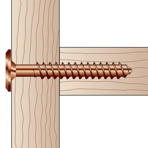 How To Drill A Screw Into Wood, Stripped Screw Hacks, Wood Screws Types Of, Three Way Wood Joinery, Types Of Screws, Porch Wood, Garage Tool Organization, Garage Organization Diy, Woodworking Basics