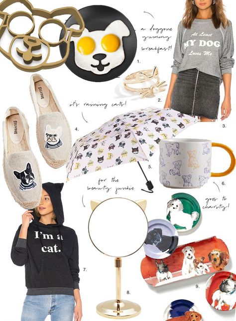 Sydne Style shares holiday gift guide for animal lover present ideas for dog and cat moms. Shop the over on SydneStyle.com! #gifts #giftguide #giftideas @sydnesummer Dog Dessert, Cat Room Decor, Cat Mirror, Cat Umbrella, Soludos Espadrilles, Parents Christmas, Christmas Gifts For Parents, Dog Dad Gifts, Cat Mom Gifts