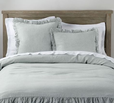 Ruffle Duvet Cover, Chic Bedroom Decor, Pick Stitch, Bedding Inspiration, Coverlet Bedding, Farmhouse Bedding, California King Bedding, Luxury Bedding Sets, King Comforter Sets