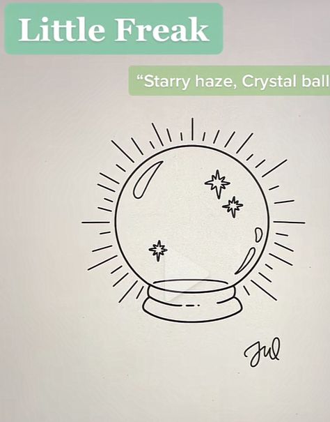 Sugar Cube Tattoo, Cristal Ball Tattoo, Crystal Ball Drawing, Bar Chalkboard Ideas, Crystal Ball Tattoo, Bar Chalkboard, Sleeve Filler, Fun Tattoos, Scorpio Tattoo