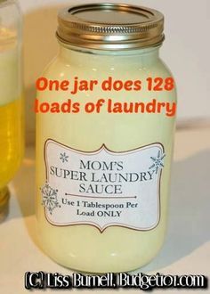 Laundry Sauce, Detergent Recipe, Laundry Soap Homemade, Homemade Cleaning Supplies, Homemade Laundry Detergent, Homemade Laundry, Homemade Cleaning Solutions, Diy Laundry, Homemade Cleaning Products