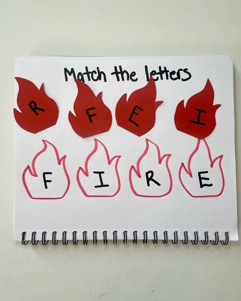 Fire Safety Learning Journal Activity Ideas🧯🚒 . #toddlerlearning #homeschoolmom #toddleractivities #toddlermom #toddlerlearningjournal #learningjournal #preschooljournal #firesafetyforkids #preschool #preschoolmom Smores Art Preschool, Firefighter Preschool Crafts, Firefighter Activities For Toddlers, Firefighter Preschool Activities, Safety Preschool Activities, Fire Truck Activities, Random Activities, Fire Truck Craft, Fire Safety For Kids