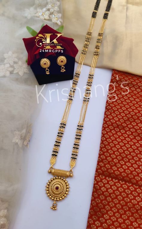 Nakles Set Design Gold, Mangalsutra Designs Gold Long, South Indian Mangalsutra Designs, Ganthan Design Gold Long, Long Heavy Mangalsutra Designs Gold, Mangalsutra Chain Designs, Ganthan Design, Rama Lord, Jhumka Design