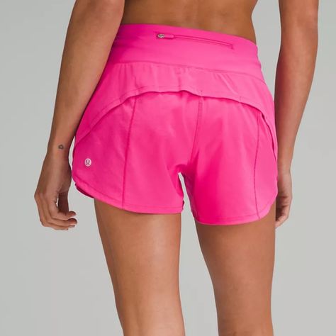 Nwt Solar Pink Speed Up Mid-Rise Lined Short 4" Size 6 Tall Sonic Pink Speed Up Shorts, Pink Summer Athletic Shorts With Built-in Shorts, Pink Athletic Shorts With Built-in Shorts, Pink Compressive Athletic Shorts, Lulu Lemon Shorts, Lululemon Running Shorts, Pink Moisture-wicking Athletic Shorts With 4-way Stretch, Lululemon Running, Lulu Shorts