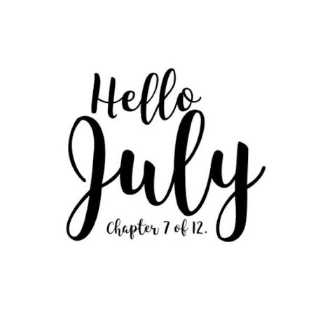 Hello July Chapter 7 Of 12, July Chapter 7 Of 12, Month Backgrounds, Monthly Reminders, July Pictures, New Month Quotes, October Quotes, Month Quotes, May Quotes