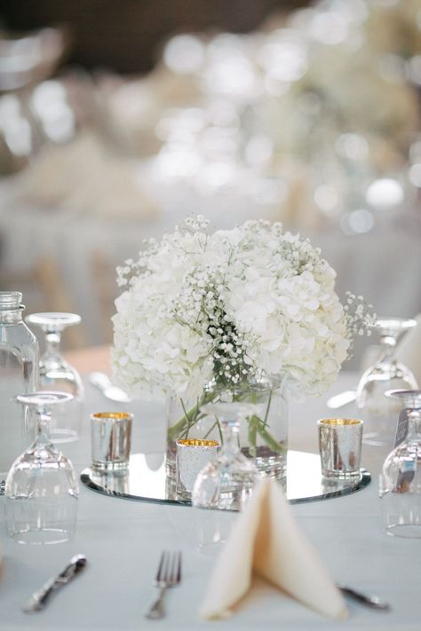 Timeless Wedding Flowers, Wedding Florals White, Planning 2024, Hydrangea Centerpiece, White Centerpiece, Hydrangeas Wedding, Unique Wedding Flowers, Wedding Floral Centerpieces, Flower Centerpieces Wedding