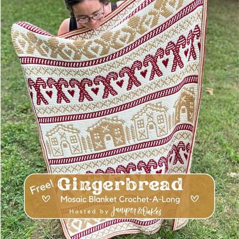 FREE CAL –  Mosaic Crochet Gingerbread Blanket CAL | Crochet Along