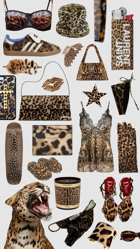 Cheetah Print Outfits, Leopard Print Background, Leopard Print Outfits, Outfit Collage, Leopard Fashion, Diy Paper Crafts Decoration, Fire Fits, Current Styles, Girls Dream