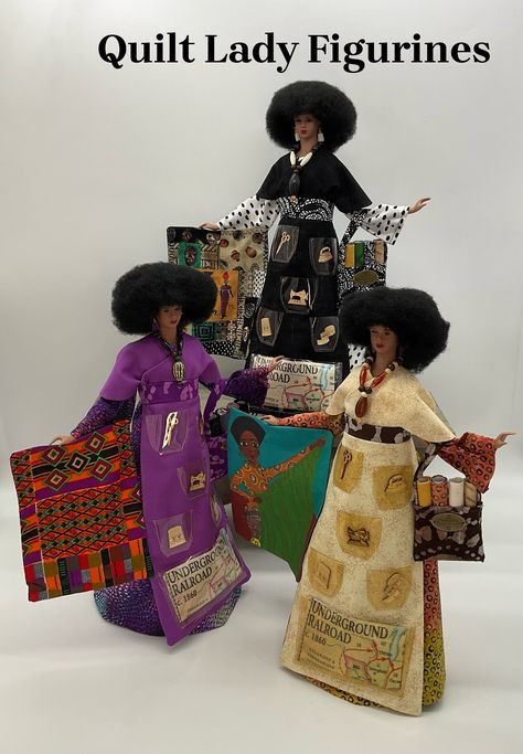 African American Figurines, Black Figurines, African American Quilts, African Quilts, African Dolls, Collage Art Projects, American Quilt, American Dolls, African American Dolls