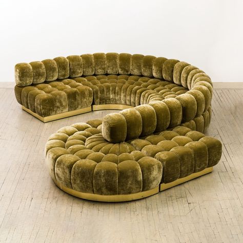 CUSTOM ORIGINALS - Todd Merrill Studio Art Deco Couch, Tufted Sectional, Tufted Couch, Curved Sectional, Corner Couch, Comfy Couch, Custom Sofa, Bespoke Furniture, Carlisle