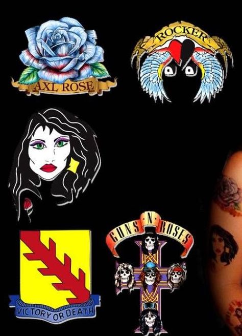 Gnr Tattoo, Axl Rose Tattoo, Erin Everly, Axel Rose, Rose Tattoo Design, The Gazette, Axl Rose, Art Rock, Diy Halloween Costumes