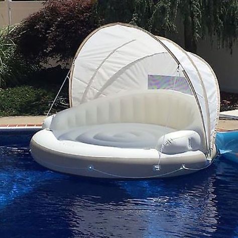 Pool Island, Summer Pool Floats, Floating Canopy, Cool Pool Floats, Pool Floaties, Inflatable Pool Floats, Pool Floats, Pool Toys, Island Beach