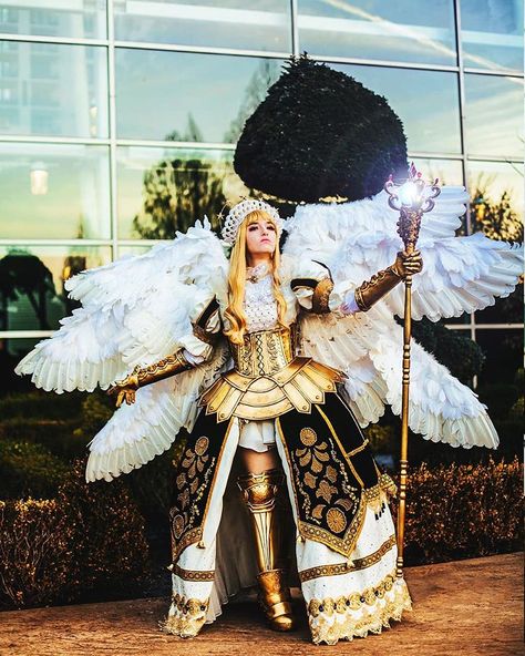 It's tough stopping myself from starting on my next winged project! Seraphim was my last really big project and I learned a lot from her.… Biblical Accurate Angels, Accurate Angels, Angel Halloween Costumes, Cosplay Armor, Angel Costume, Steampunk Costume, Famous Books, Super Excited, Cute Dolls