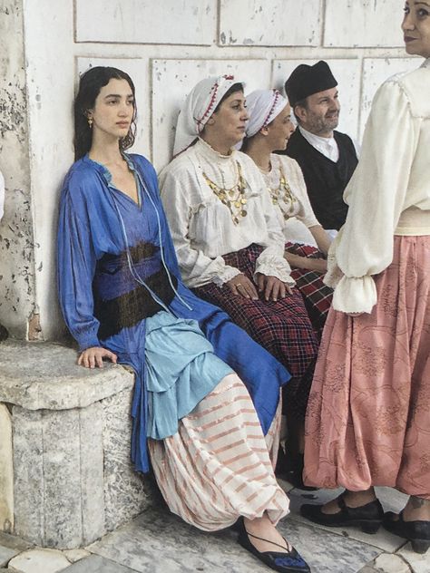 Greek Cultural Clothing, Traditional Greek Dress, Cyprus Outfit, Greek Traditional Clothing, Traditional Greek Clothing, Cyprus Culture, Greek Folklore, Greek Traditional Dress, Afghanistan Culture