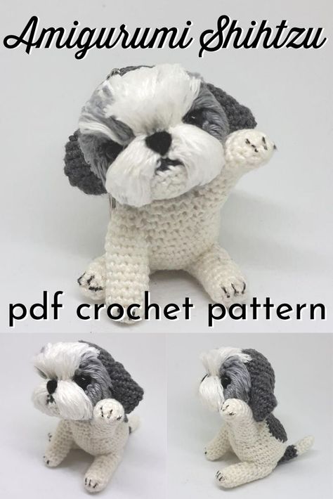 Mini Amigurumi, Crochet Dog Patterns, Pola Amigurumi, Crochet Animals Free Patterns, Crochet Amigurumi Free Patterns, My Favourite Things, Haken Baby, Things To Make, Crochet Animal Patterns