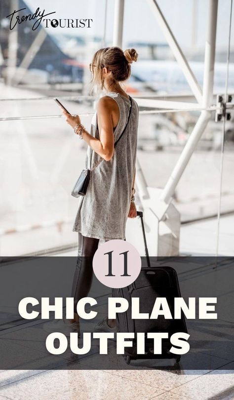 Discover the perfect fusion of style and comfort with our top picks for the #BestTravelClothes! ✈️ Elevate your airport fashion game and feel fabulous during long-haul flights. #TravelInStyle #FashionOnTheGo #AirportFashion #JetSetterVibes Flying Outfit Travel Summer, Air Travel Outfits, Summer Airplane Outfit, Airplane Travel Outfits, Airport Style Summer, Best Travel Clothes, Tourist Outfit, Plane Outfit, Airport Travel Outfits