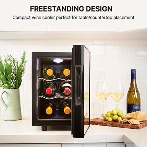 Friends? Dinner? Party? for every occasion Countertop Wine Fridge, Small Wine Fridge, Small Wine Cooler, Mini Wine Fridge, Best Wine Coolers, Refrigerator Dimensions, Office Pranks, Countertop Shelf, Work Aesthetic