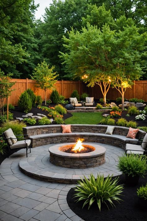 Outdoor Firepits, Micro Trends, Fire Pit Garden, Landscape Backyard, Fire Pit Seating Area, Valley Landscape, Mantel Design, Fall Nights, Mill Valley