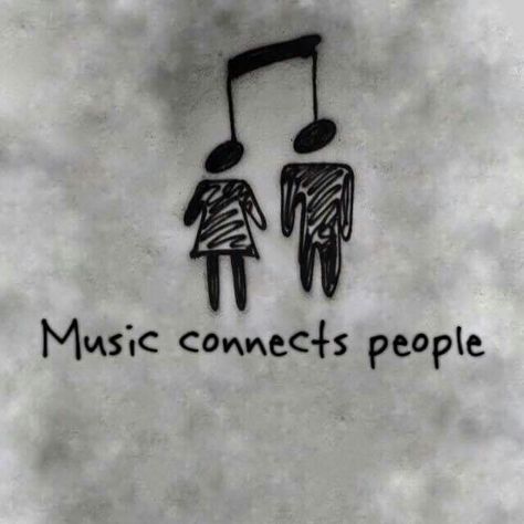 Connects people Music Connects People, People Tattoo, Music, Black