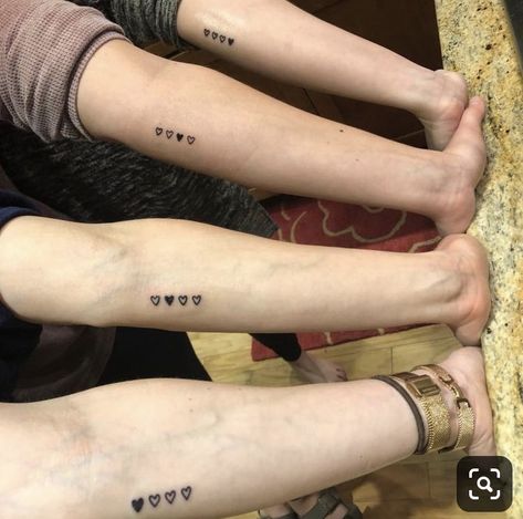 People With Tattoos, Group Tattoos, Sister Tattoo Ideas, Grace Tattoos, Sibling Love, Matching Sister Tattoos, Sister Tattoo, Tattoo Trend, Shape Tattoo