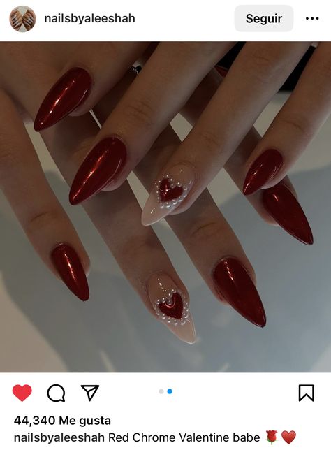 Dark Red Nails With Design Glitter, Dark Red Chrome Nails Designs, Dark Red Holiday Nails, Dark Red Glitter Nails, Sparkly Red Nails, Red Sparkly Nails, Red Chrome Nails, Red Nails Glitter, Dark Red Nails