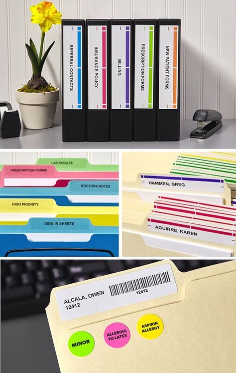 Office Administration Organization, Married Life Organization, Therapist Office Decor Private Practice, File Labels, Desk Organization Tips, Office Organization Tips, School Needs, Office Organisation, Office Organization At Work