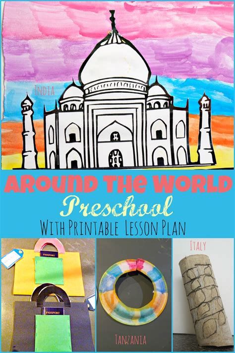 Toddler Flash Cards Online | Kids Activities Around The World Preschool, Around The World Crafts For Kids, Preschool Travel, Multicultural Activities, Pre K Worksheets, Around The World Theme, Printable Lesson Plans, Summer Preschool, Kids Around The World