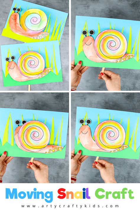 Play snail peek-a-boo with this fun and easy interactive snail craft for kids. This easy bug craft for kids is a lovely way to encourage learning on the topic of mini-beasts The Snail And The Whale Activities Eyfs, Snail Artwork For Kids, Snail Craft Preschool, Snail Crafts For Kids, Snail Crafts, Preschool Artwork, Eyfs Planning, Spring Kids Art, Bug Craft