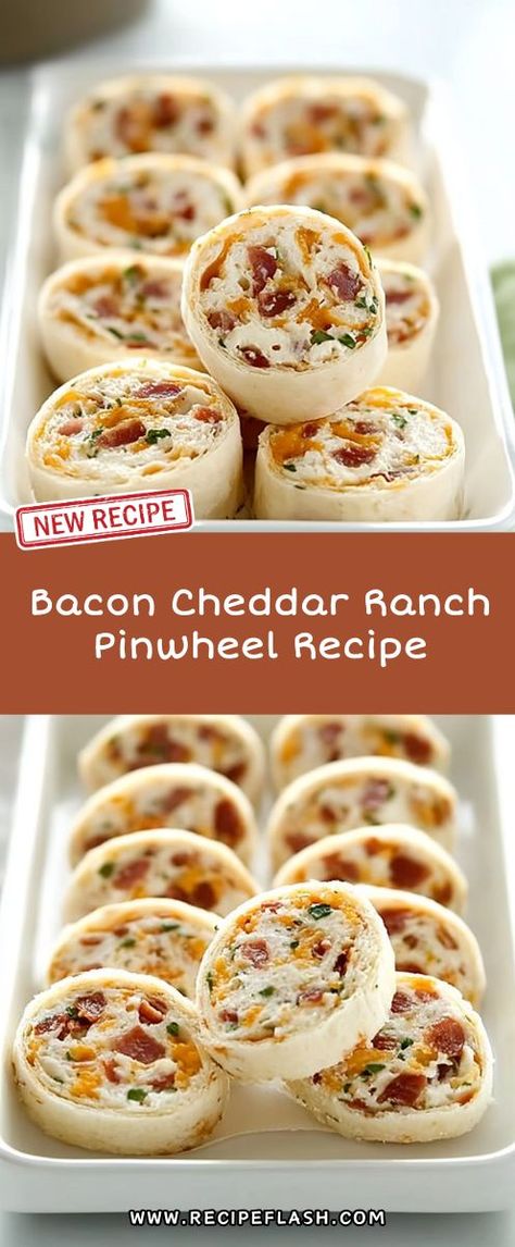 Craving a flavorful and easy-to-make appetizer? The Beef Bacon Cheddar Ranch Pinwheel Recipe combines creamy ranch, crispy bacon, and sharp cheddar in a delightful bite. Save this recipe for your next event to ensure your guests enjoy a tasty treat that’s always a hit! Pinwheel Appetizers Easy, Snacks Easy To Make, Breakfast Finger Foods, Pinwheel Recipe, Easy Potluck Recipes, Christmas Finger Foods, Pinwheel Appetizers, Holiday Appetizers Easy, Easy To Make Appetizers