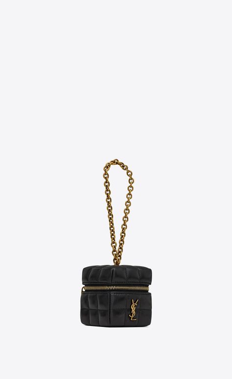 CASSANDRE MATELASSÉ CARRÉ mini cube on chain in lambskin | Saint Laurent | YSL.com Cube Bag, Small Leather Goods, Wrist Strap, Amazing Women, Shoes Mens, Saint Laurent, The Selection, Online Store, Women Shoes