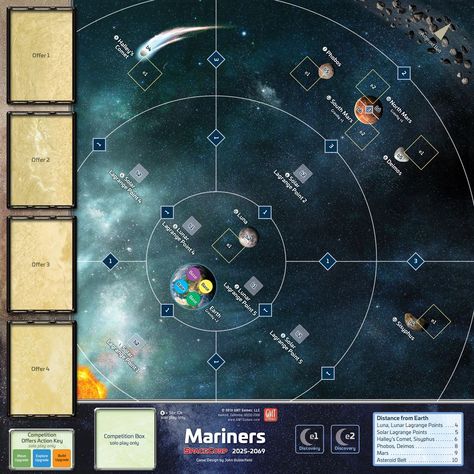 SpaceCorp | Image | BoardGameGeek Space Board Game, Documentary Graphics, Hex Map, Interesting Games, Game Card Design, Space Games, Destiny 2, Game Card, Game Ui