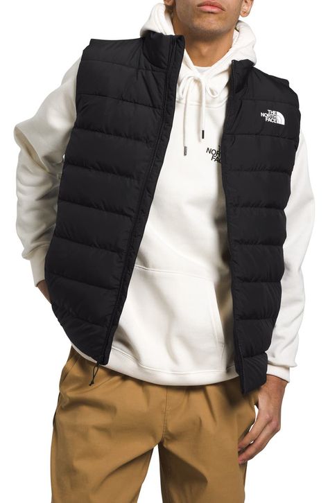 Color Black, Size Medium North Face Puffer Vest, North Face Vest, Waxed Cotton Jacket, Kids Trend, Vests Mens, Back To School Shopping, Vest Outfits, Down Vest, North Face Mens