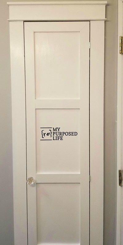 broom closet after MyRepurposedLife Recessed Broom Closet, Small Broom Closet, Diy Storage Closet, Hallway Pantry, Closet Inserts, Building A Closet, Stud Storage, Broom Cabinet, Between The Studs