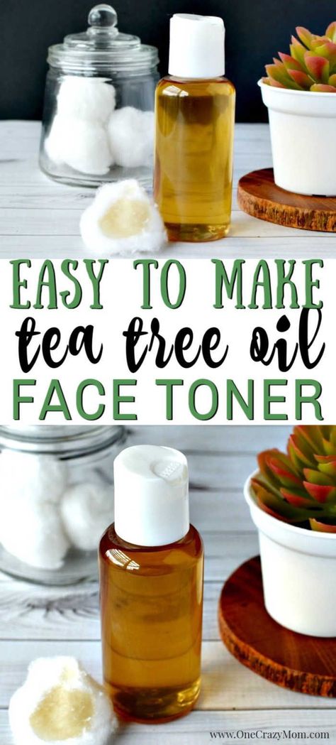 How to make the Best Tea Tree Oil Face Toner. This DIY Face Toner is easy to make and frugal. Tea Tree Oil for acne is great for all skin types. Toner For Acne Prone Skin, Best Tea Tree Oil, Tea Tree Oil Face, Tea Tree Toner, Diy Toner, Tea Tree Oil For Acne, Tea Diy, Baking Soda Shampoo, Acne Remedies