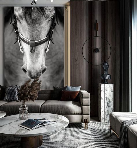 Equestrian Decor Interior Design, Md Cabin, Modern Manor, Horse Decorations, Horse Wall Art Canvases, Ranch Decor, Diy Kitchen Renovation, Equestrian Decor, Patagonia Argentina