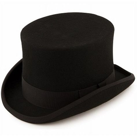 Express Hats Quality Wool Felt Top Hat 5 inch Crown Height (Satin... ($9.99) ❤ liked on Polyvore featuring accessories, hats, wool top hat, crown cap hat, felt hats, wool cap and crown cap Stevie Nicks Costume, Flat Top Hats, British Hats, Felt Crown, Hat Aesthetic, Woolen Cap, Woolen Hat, Crown Cap, Black Top Hat