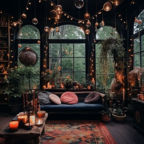 Moody Decor, Casa Country, Goth Home Decor, Dark Home Decor, Dark Home, Bohol, Apartment Decor Inspiration, Balcony Design, Dream Room Inspiration