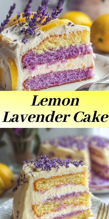 Lemon Lavender Dream Cake combines the refreshing tang of lemon with the subtle floral notes of lavender, offering a unique flavor experience. Perfect for springtime gatherings or whenever you need a charming dessert to impress your guests. #LemonLavenderCake #SpringBaking #FloralsinFood #CitrusDessert #HomeBakedCake #CakeDecorating #BakingFromScratch #ButtercreamLover #LavenderLove #FlavorFusion Desserts With Lavender, Lemon And Lavender Cake, Unique Baking Recipes, Lavender Brunch, Lavender Lemon Cake, Lavender Pound Cake, Unique Cake Flavors, Unique Dessert Recipes, Lavender Stuff