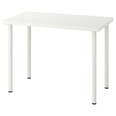 Linnmon Table Top, Ikea Linnmon, Alex Desk, Micke Desk, Ikea Inspiration, Table Ikea, Plastic Edging, Plastic Drawers, Ikea Family