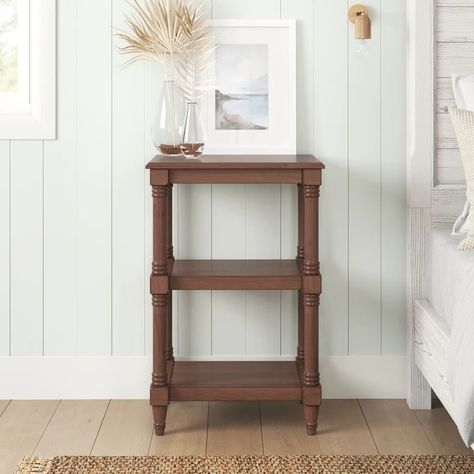 Sand & Stable Rutherford End Table with Storage | Wayfair Rutherford End Table, Mug Of Tea, Tall Side Table, Brown Sand, Tall End Tables, End Table With Storage, Lakeside Cottage, Maximize Storage, Living Room End Tables