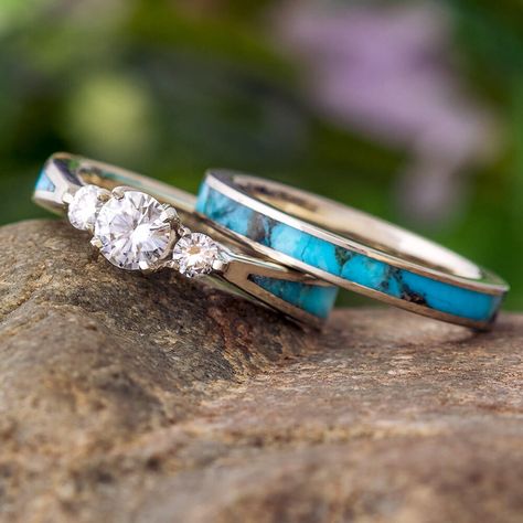 Western Engagement Rings, Silver Diamond Wedding Rings, Western Wedding Rings, Turquoise Engagement Ring, Turquoise Wedding Rings, Turquoise Ring Engagement, Western Engagement, Green Stone Rings, Turquoise Wedding